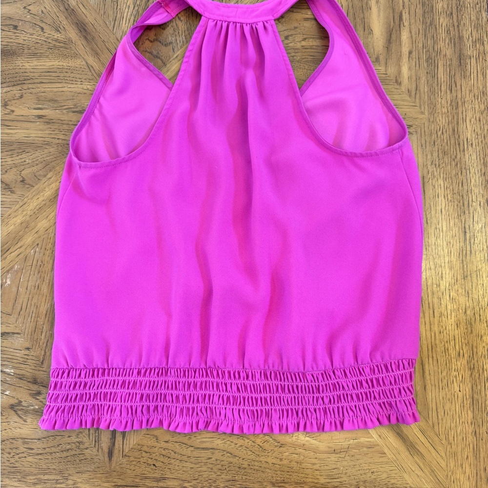 Pink Silk Halter Top Trina Turk - Picture 2 of 4